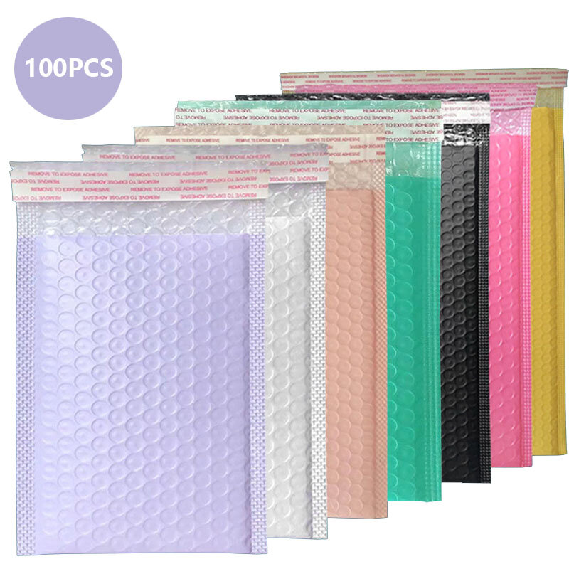 100PCS Bubble Mailers Small Business Supplies Shipping Bags for Packaging Bubbles Courier Envelope Delivery Package Mailer