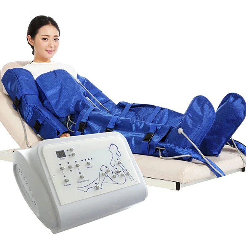Máquina de presoterapia de terapia de vacío, drenaje linfático, presión de onda de aire, relajación muscular, pierna, cintura, masaje corporal, compresión de aire