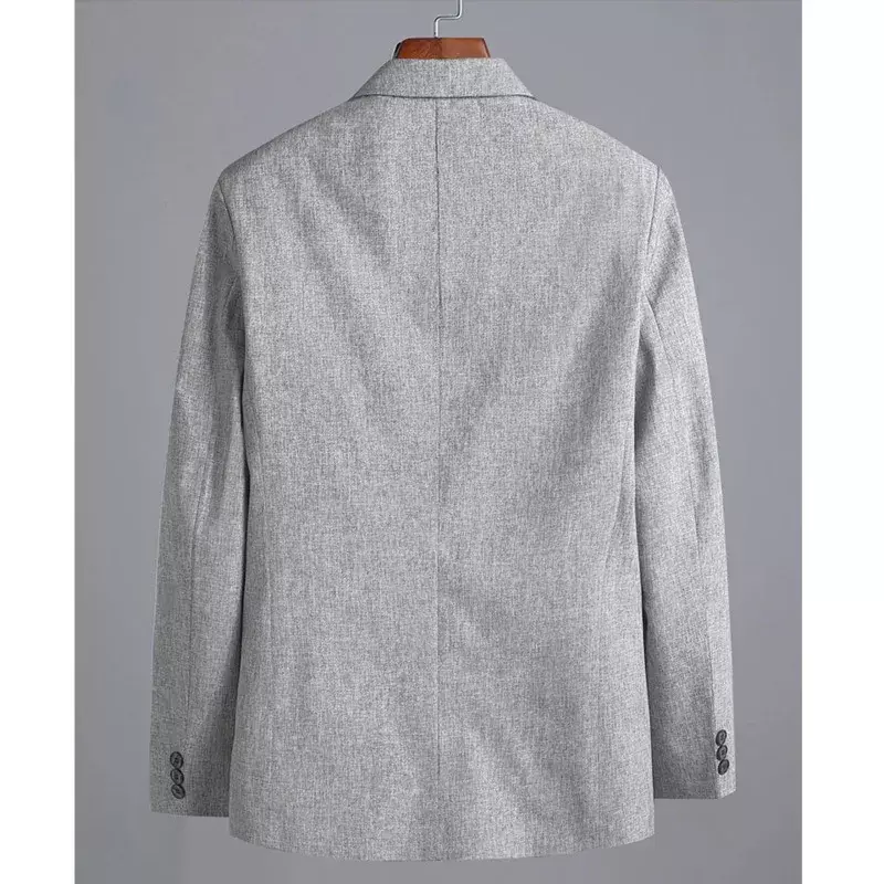 Blazer casual solto de negócios masculino, jaqueta de terno moda primavera, manga comprida sólida, traje de botão, novo, outono, 2022