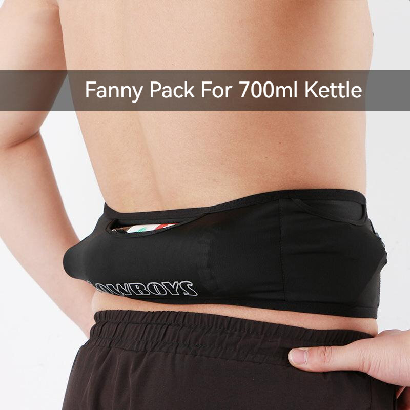 QUESHARK Running Lightweight Fanny Pack With Kettle Pocket Men Women Invisible Marathon Fitness Mobile Phone Storage Waist Bag