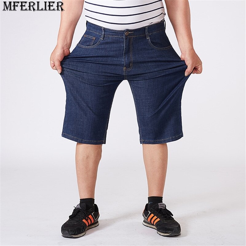 Celana JEANS Big Size กางเกงยีนส์กางเกงยีนส์ผู้ชายไซส์พิเศษ56ทรงแบ็กกี้กางเกงยีนส์สีพื้นแบบลำลองกางเกงยีนส์สีน้ำเงิน