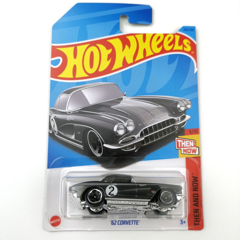 Hot Wheels-Metal Die-Cast Modelo de veículos de brinquedo, CORVETTE 62, 1/64 Escala, 2023-216