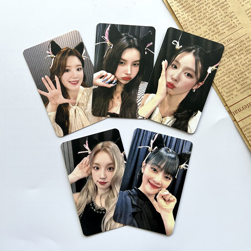5 pz/set Kpop Idol (G)I-DLE Lomo Cards 2023 ovely IFEEK q1 KMS photobars Photo Card cartolina per la raccolta dei fan