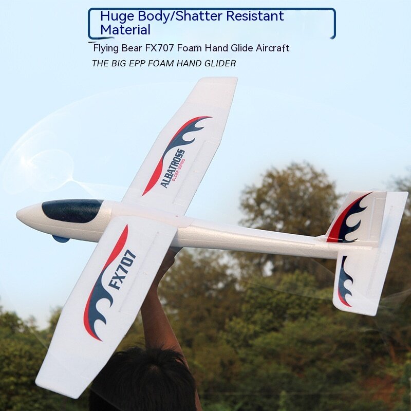 Fx707s ulepszona wersja powiększona duża puszczania samolotów montażowa z pianką Epp ręcznie rzucana Model samolotu zabawka
