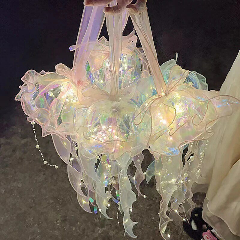 Jellyfish Lamp Portable Flower Room Atmosphere Decoration Bedroom Night Lamp Home Decoration