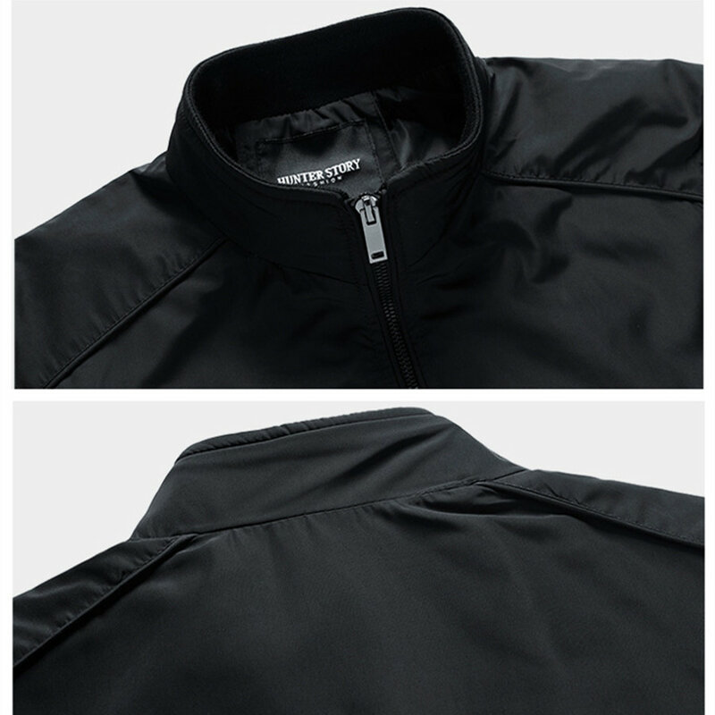 2024 nuova primavera autunno giacche a vento da uomo per uomo cappotto sportivo Casual colletto alla coreana abbigliamento Slim Fit capispalla impermeabile