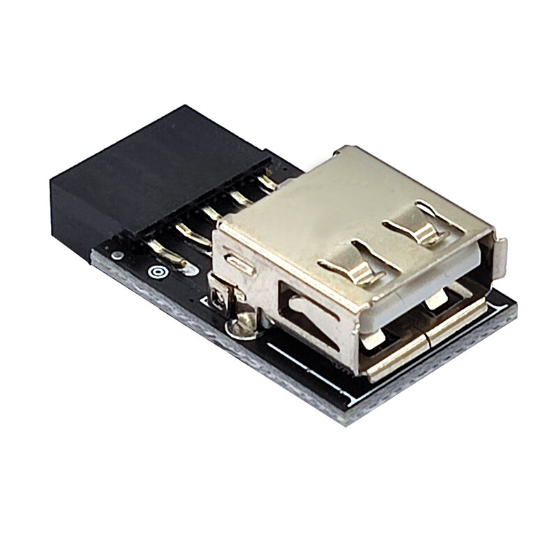 Connettore adattatore da 9pin A USB scheda madre interna per PC da 9pin A USB 2.0 tipo A convertitore femmina per ricevitore Mouse Wireless Dongle