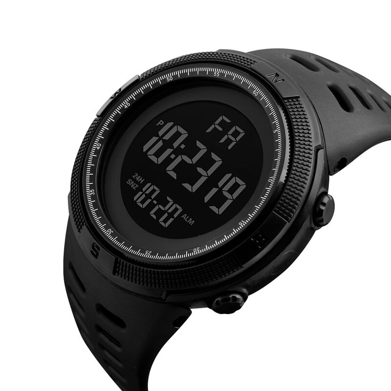 Men's Watch Sport Digital Watch Luminous LED Big Dial Multifunction Clock Outdoor Rubber Strap Waterproof Military Watch for man