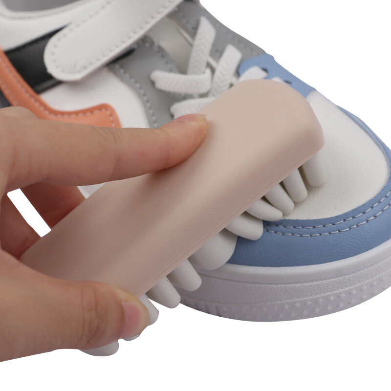 Spazzola in pelle per stivali in pelle scamosciata borse Scrubber Cleaner spazzola per scarpe in Crepe di gomma bianca strumento necessario per la casa
