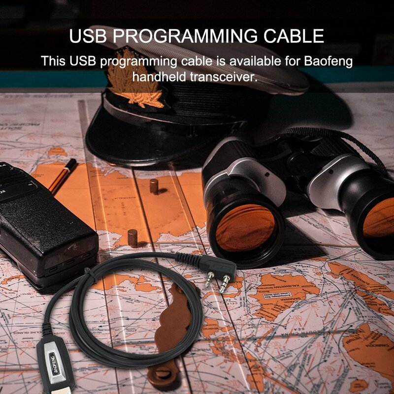 Handheld Transceiver USB Cabo de Programação, Cabo USB, Cd Driver para Baofeng UV-5R, Bf-888S, Entrega Rápida, Novo