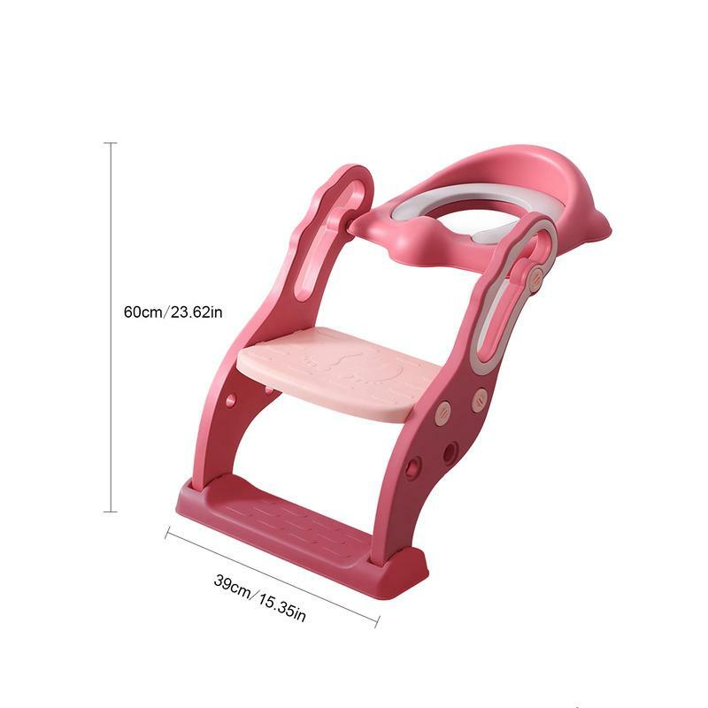 Kids Potty Seat For Toilet Potty Training Toilet Step Stool With Handles Safe Potty Seat Anti-Slip Pads For Boys Girls Toddlers