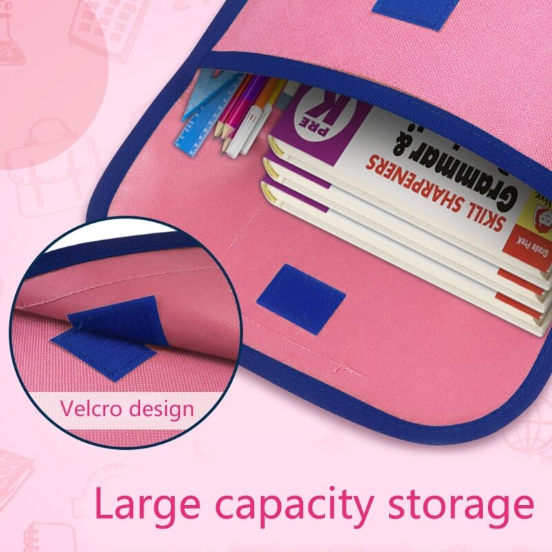 Portable File Bag with Clear Label Window Handheld File Folder Document Bag Dropship