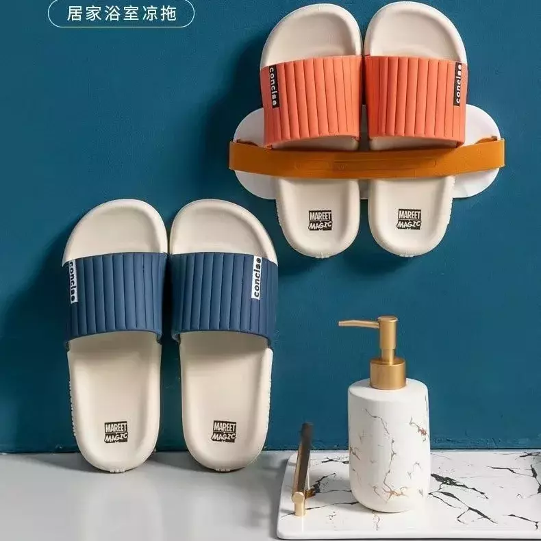 Мужские летние Нескользящие Сандалии, босоножки в Корейском стиле с мягкой подошвой для дома и ванной, 2024