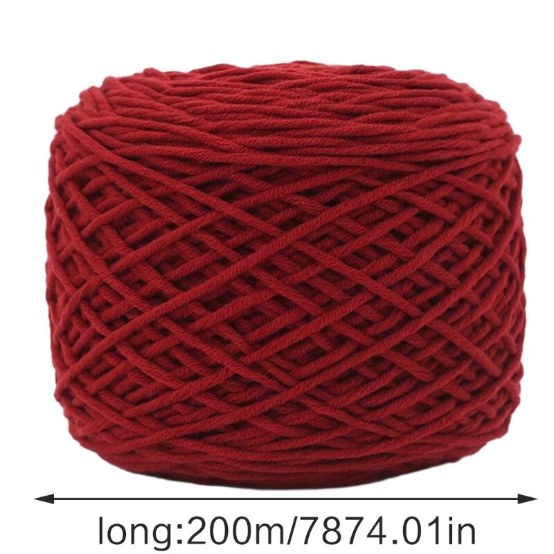 DIY 敷物作りタフティングガンニット糸タフト糸 8 ストランド綿糸ドロップシッピング