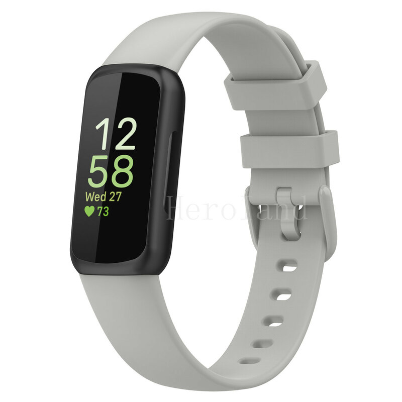 Horlogeband Voor Fitbit Inspire 3 Activiteit Tracker Smartwatch Band Strap Silicone Sport Polsband Armband Accessoires + 3D Film Nieuwe