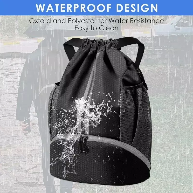 Нейлоновая водонепроницаемая сумка для фитнеса, повседневный легкий рюкзак, уличная спортивная сумка большой вместимости, многофункциональный рюкзак, баскетбольная сумка