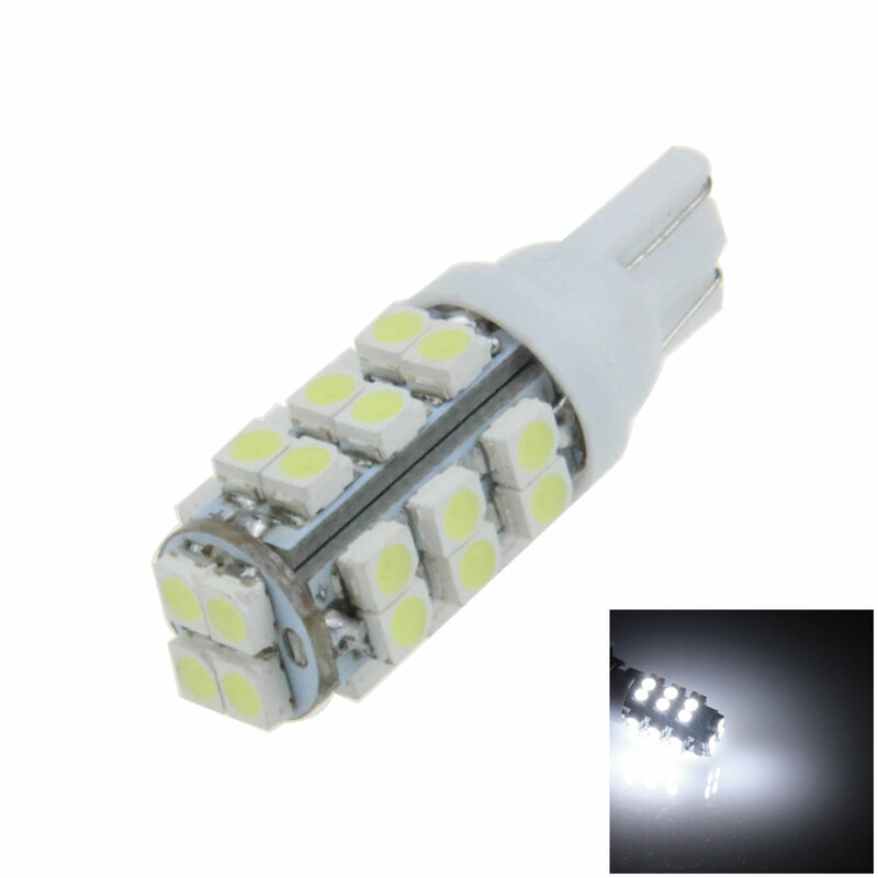 1x Witte Auto T10 W5W Generatie Lamp Interieur Licht 28 Emitters 3528 Smd Led 194 259 2525 A034