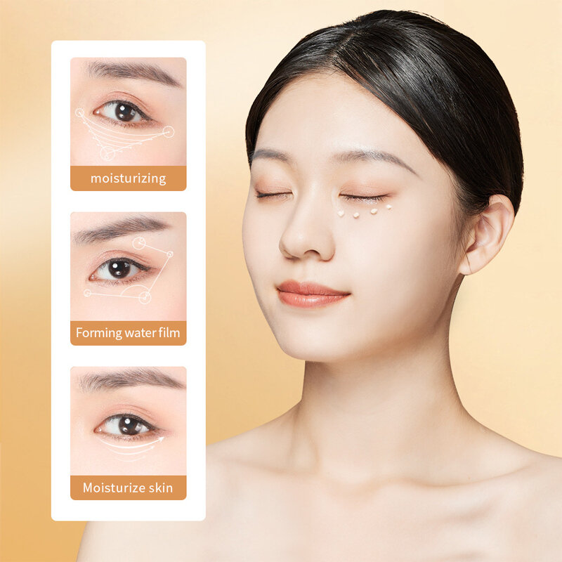 Eye Cream Remove Dark Circles Eye Bags Eliminate Edema Firming Lifting Anti-Relaxation Shrink Pores Brighten Skin Colour 20g