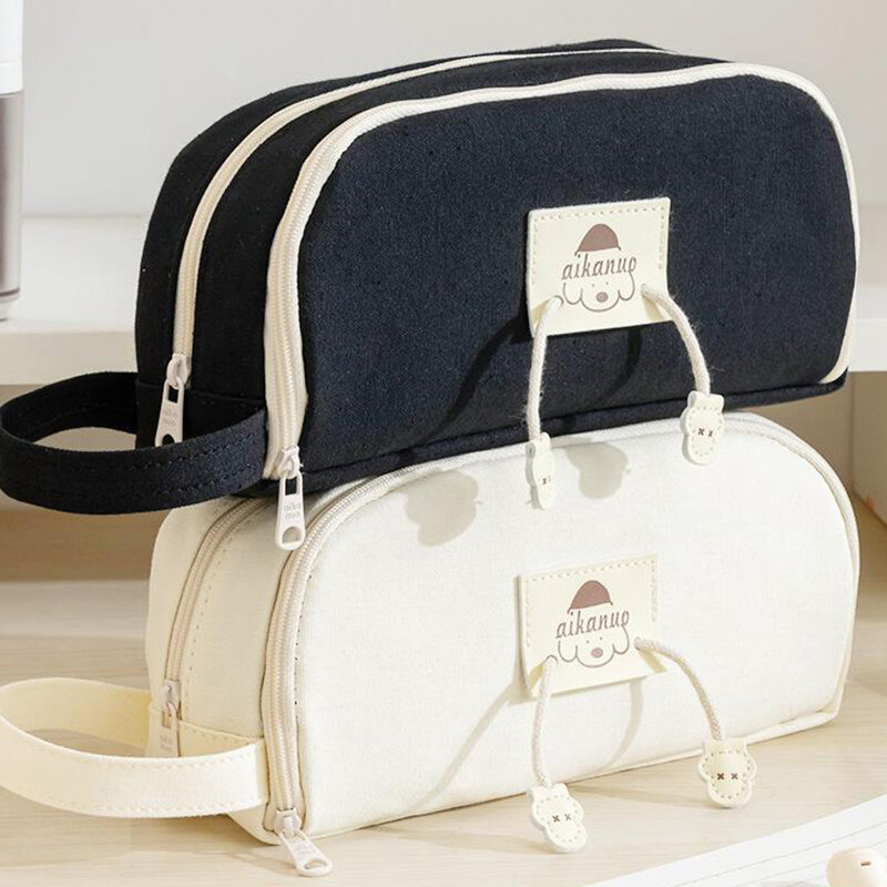 Симпатичная вместительная сумка для карандашей, школьные Чехлы, Женская Корейская сумка для канцелярских принадлежностей