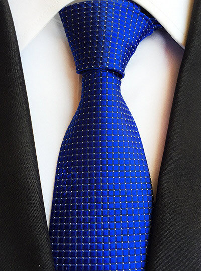Corbata clásica de poliéster a cuadros para hombre, corbata Formal de 8CM, accesorios de regalo para boda, oficina y fiesta, azul y verde