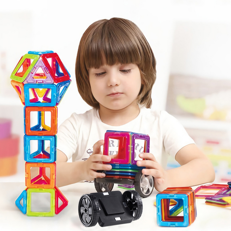 Costruzione magnetica bambini bambini bambini bambini bambini bambini giocattoli per bambini sssss ruote Building Blocks Base per bambini