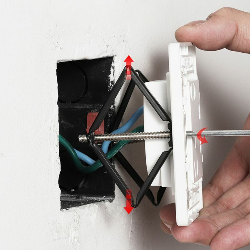 Công cụ sửa chữa băng cassette gắn trên tường 86mm Phụ kiện thợ điện (4 miếng)