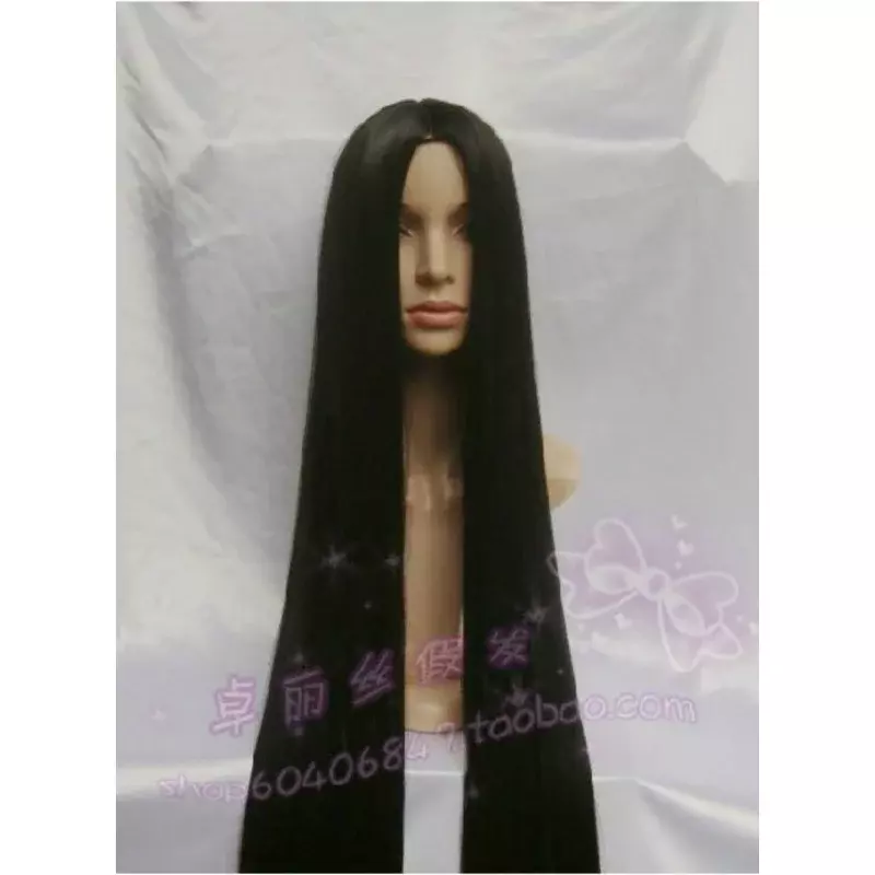 Popular Extra Long blah Cosplay Wig 60 inch High Temp 150cm