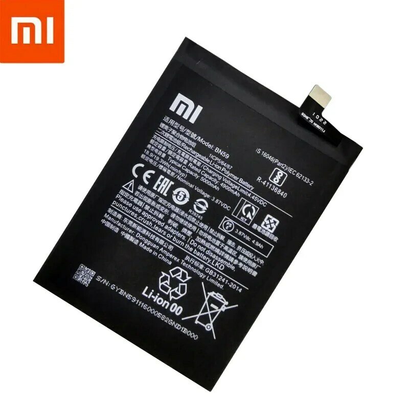 Xiaomi Redmi Note 10s,note 10,5000mah,100% 用の高品質バッテリー,オリジナル,迅速な発送,新品,2022