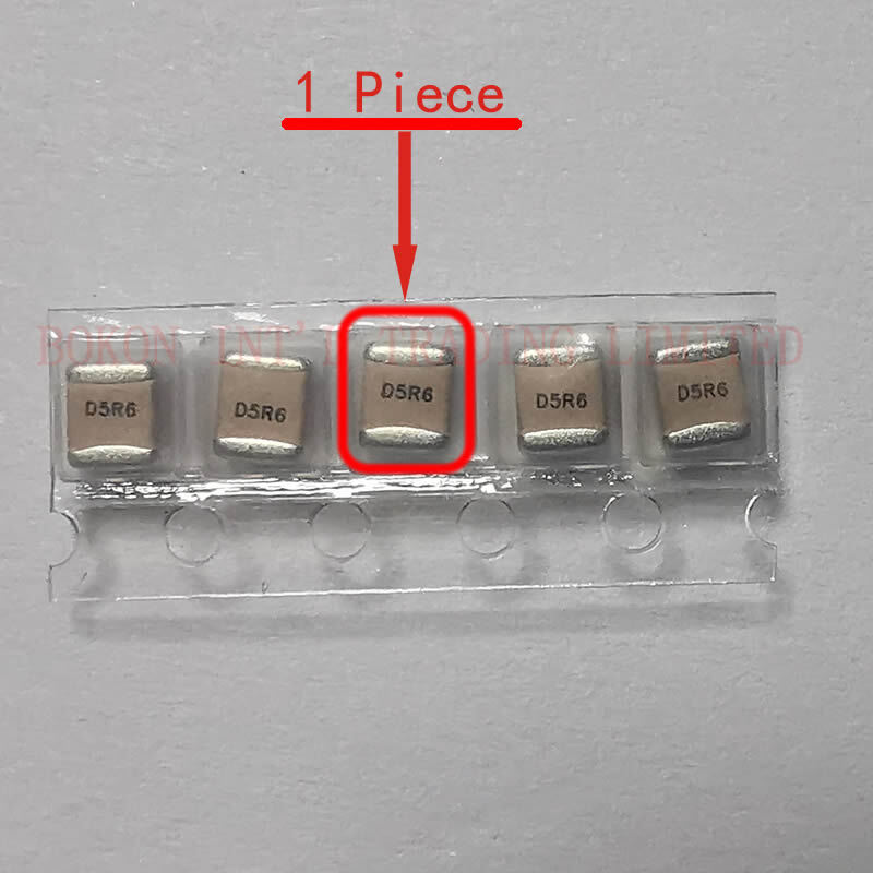 Capacitores multicamadas cerâmicos da porcelana p90 do ruído a5r6b d5r6 do esl do tamanho alto q dos capacitores da micro-ondas do rf 5.6pf 500v 1111