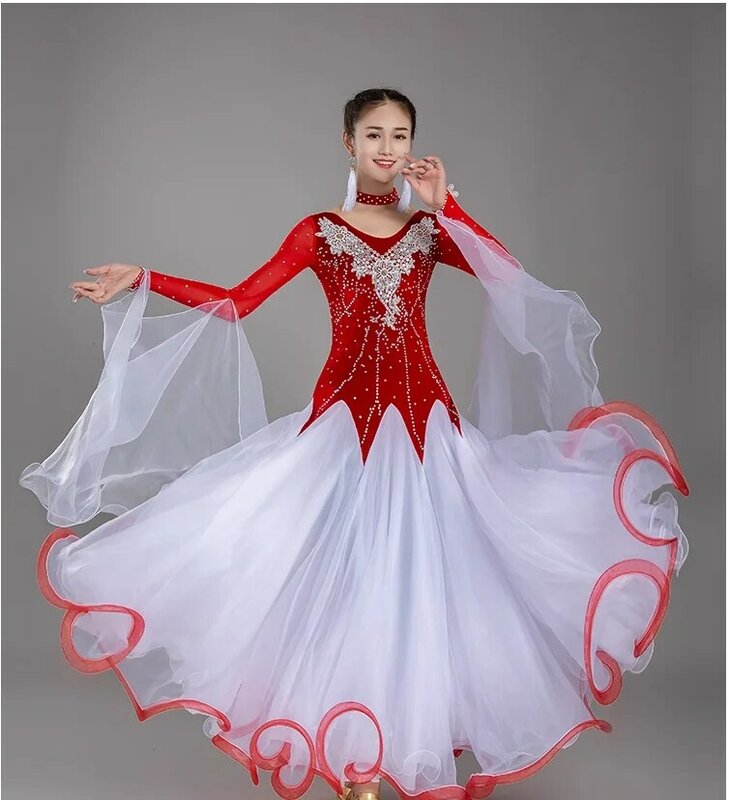 Moderne Tanz Grand Display Wettbewerb Kleid nationalen Standard Tanz Performance Kleidung