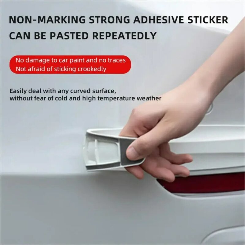 2Pcs Universal Anti-Collision Protector Rubber Car Door Products Auto Front And Rear Corner Bumper Cover Guard Lip Strip Sticker