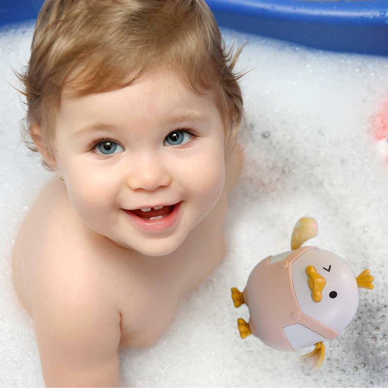 Juguetes de baño para bebés, bañera, pato de viento, juguetes de agua para niños pequeños, niños y niñas, piscina, baño, juguetes para bebés