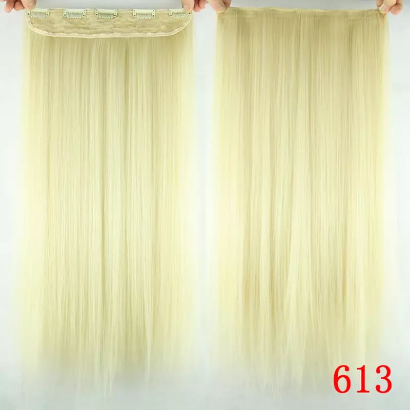 Синтетические прямые волосы с эффектом омбре, длина 60 см