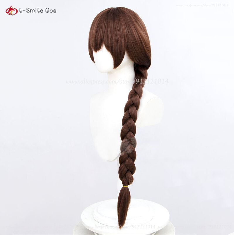 Anime Sophie Hatter parrucca Cosplay 90cm lunga marrone/argento trecce lunghe parrucca resistente al calore capelli sintetici donne parrucche + parrucca Cap