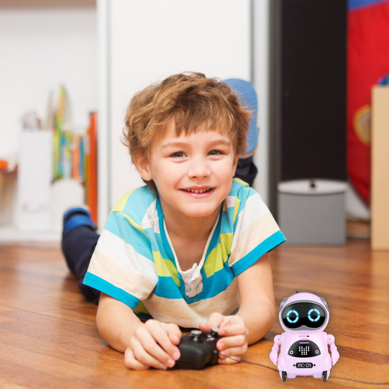 子供のためのポケットボイスロボットおもちゃ、インタラクティブ、音声認識、記録、教育玩具、モンテッソーリ