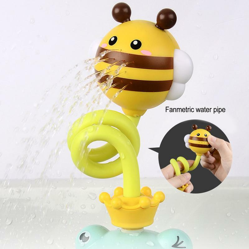Toddler Bath Toys Baby Bath Water Spraying Toys Green Frog Shower Head Toy With Sprinkler For Bathroom Shower Game Electric