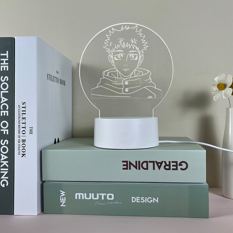 Jujutsu Kaisen 아크릴 3D 램프 어린이 방 장식, 소년 소녀 생일 선물