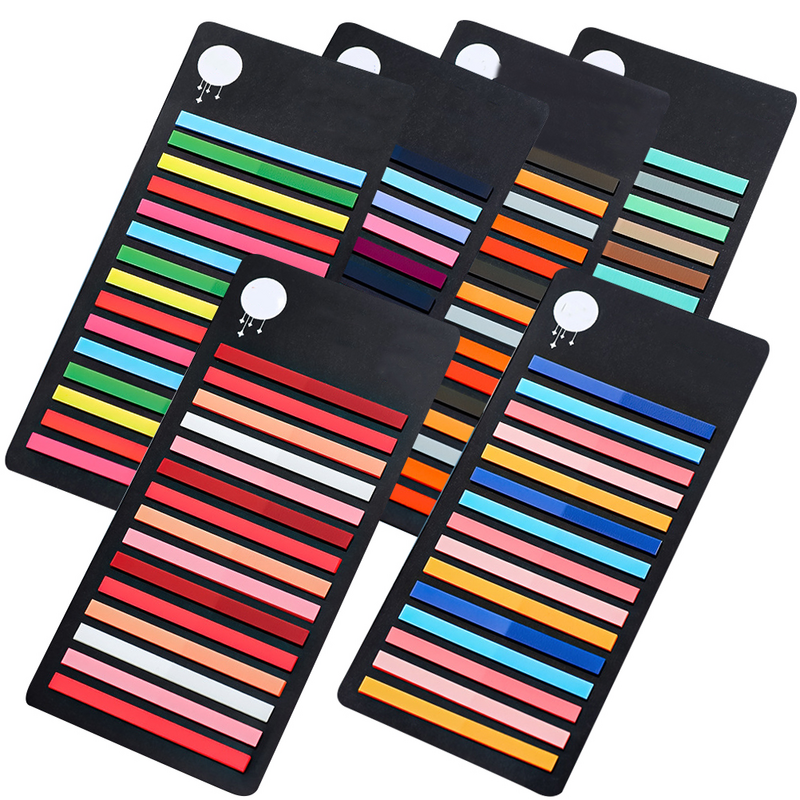 6 Pcs Micro Sticky Notes segnalibri con nastro adesivo strisce per Notebook portatili Tabs The Pet Reading Child