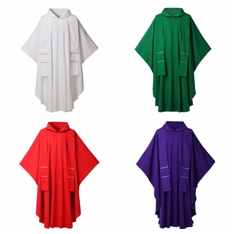 Vestes do padre católico, uniforme ortodoxo, roupa casável