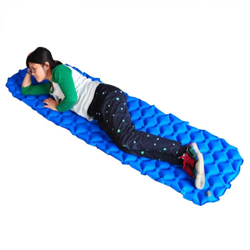 Outdoor Camping Sleeping Pad Beach Inflatable Mattress Ultralight Air Cushion Travel Hiking Folding Sleep Mat Water Proof