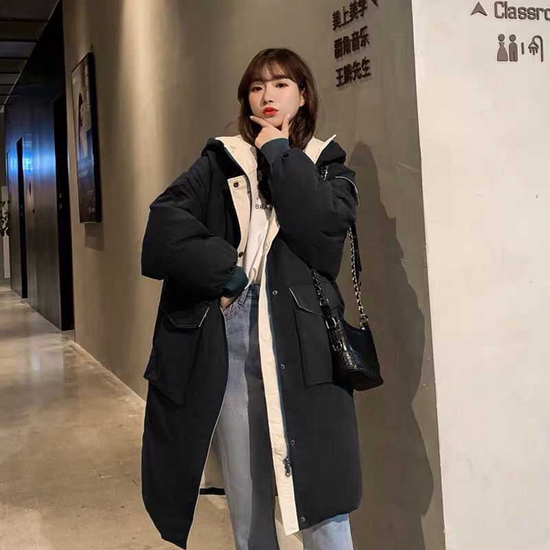 Jaqueta feminina parkas quente para baixo casacos de algodão casacos de inverno casaco de qualidade grosso parka outwear moda streetwear coreano