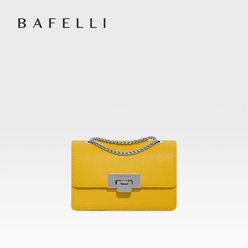 Bafelli กระเป๋าถือ2023ผู้หญิง, กระเป๋าสายโซ่คลาสสิกบ็อกซี่ใหม่กระเป๋าสะพายข้างกระเป๋าสตางค์ขนาดเล็กมีสไตล์แฟชั่นสะพายไหล่ลำลอง