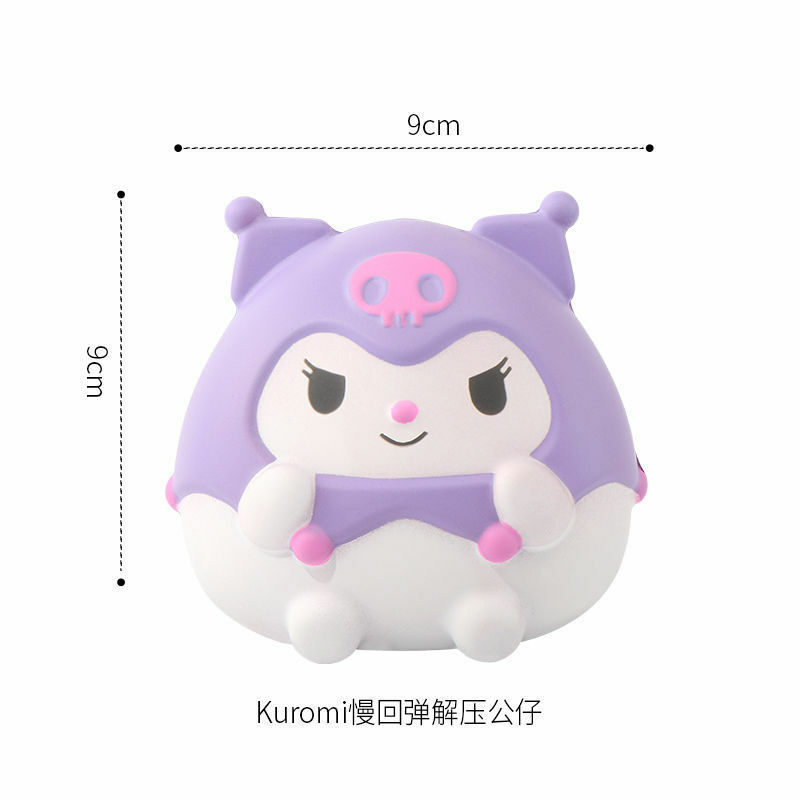 Sanrio-juguetes de descompresión Kawaii Kt Kuromi Spotify Premium, Cinnamoroll My Melody, alivio del estrés, Bola de pellizco de mano, regalo para adultos