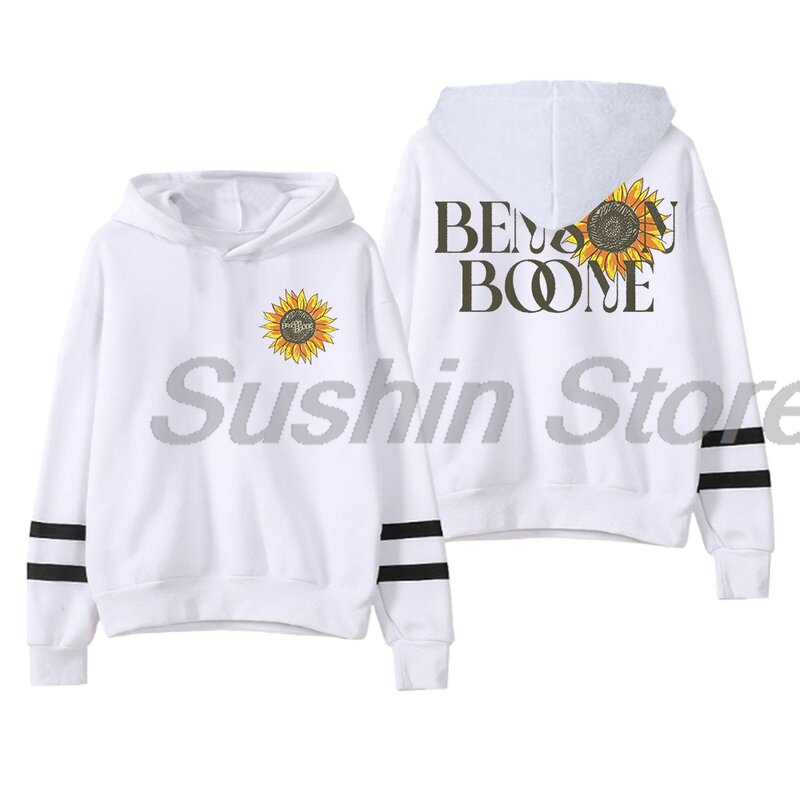 Benson Boone Sunflowers Hoodie 2024 Tour Pocketless Parallel Bars Sleeve Streetwear Women Men Hooded Sweatshirt Fashion Clothes