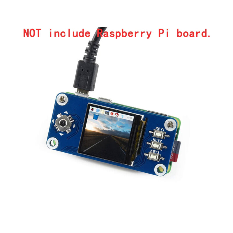 Kit de ecrã LCD Módulo de monitor Hat, RPI Raspberry Pi 0, Zero, 2 W, 2 W, 2 W, Expansão 3B plus, 3, 4 Modelo B, 240x240 SPI