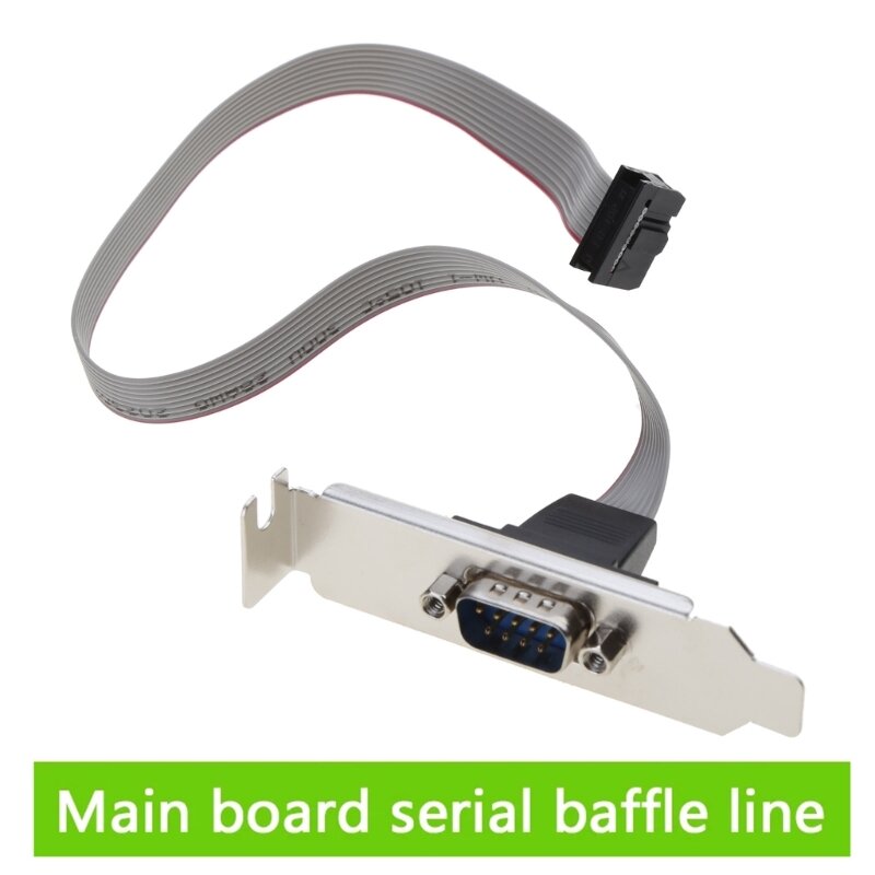 RS232 DB9 9Pin Com Port DB9pin Serial Cable Connector Bracket with 30cm Cable Dropship