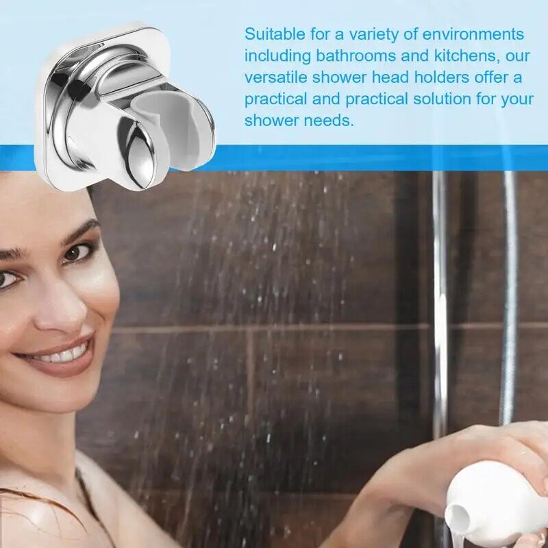 Adjustable Shower Head Holder Removable Nail-Free Shower Head Holder Adjustable Handheld Showerhead Holder For Bathroom