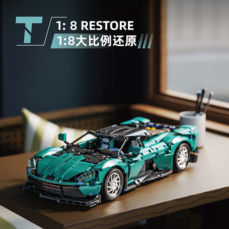 2023 High-Tech New T5030 Speed Sports Car Building Blocks modello Racing Vehicle Bricks Toy Set per bambini regalo di natale per adulti