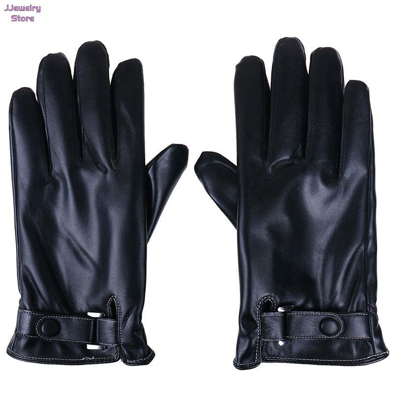 1 Pair Windproof Men Motorbike Riding Gloves Touch Screen Moto Motocross Gloves Motorcycle Gloves Winter Leather Gloves