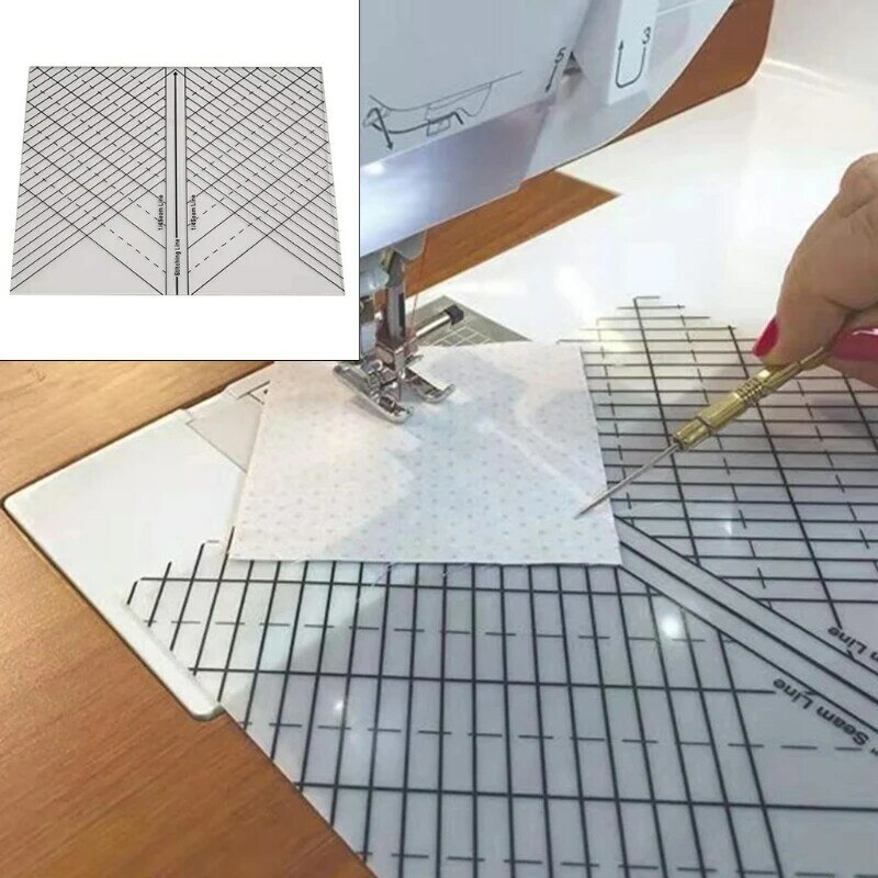 プレミアム縫製直線定規ステッチ定規ステッチデザイン服ドロップシップ